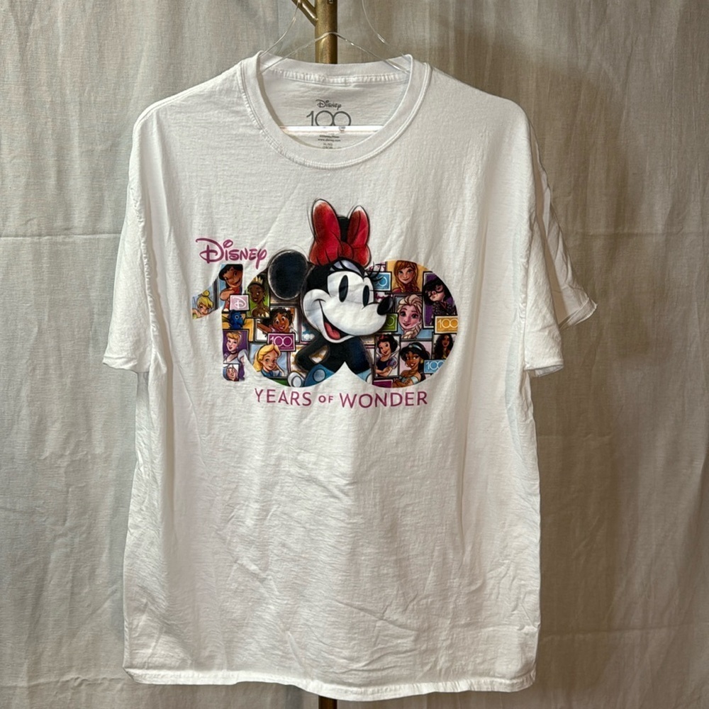 Women’s Disney 100 T-Shirt | Minnie Mouse & Princesses  | XL